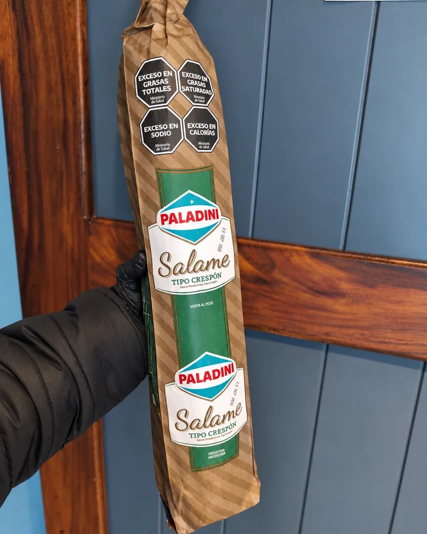 Salame Paladini en el local de Hamdan