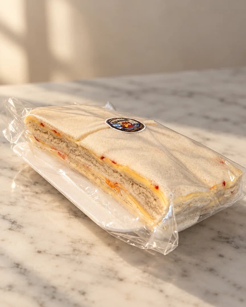 Sándwiches envasados con el sello de Fiambrería Hamdan